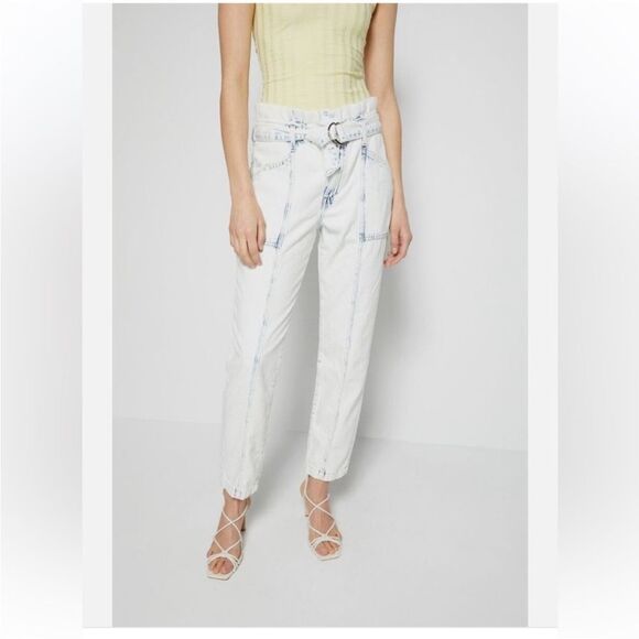 Jonathan Simkhai acid washed high waist jeans, size 25 - Picture 1 of 15